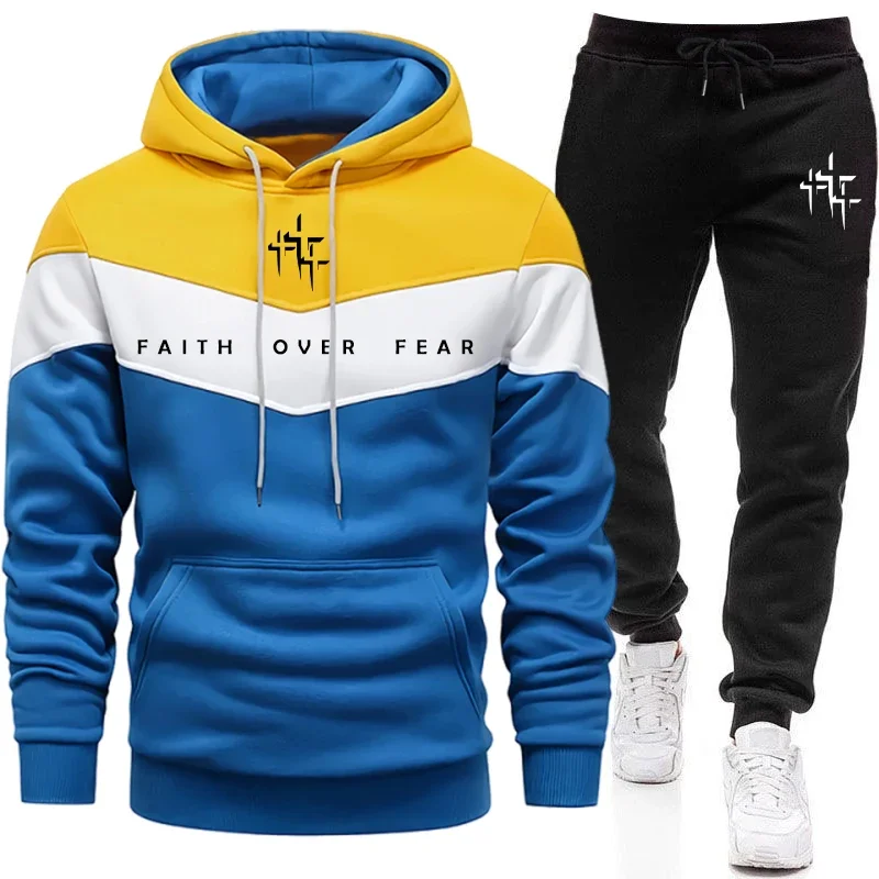 Faith Over Fear Men's Tracksui - Winter Clothing Pants 评论和价格