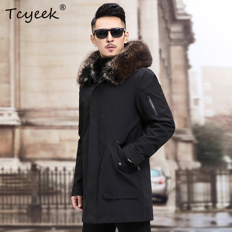 Tcyeek Sliver Fox Fur Collar W - Warm Winter Clothing 评论和价格