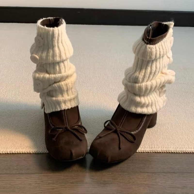 Bow High Heels Women Boots New - Winter Clothing For Woman 评论和价格