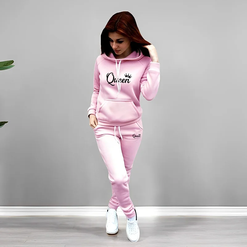 Womens Tracksuit Queen Letter  - Winter Clothing 评论和价格