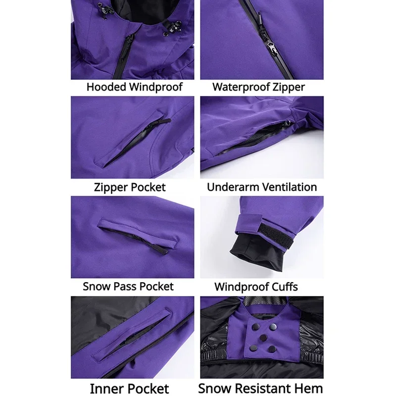 Men's Winter Outdoor Ski Wear  - Ski Pants Waterproof 评论和价格