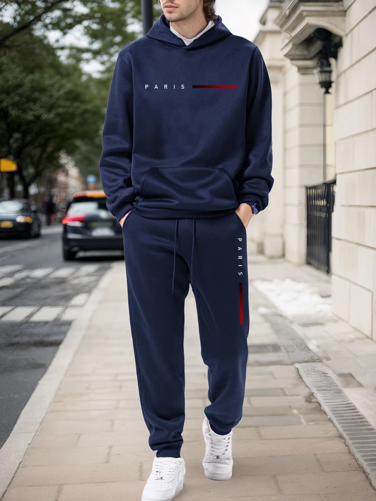 2026 New Men's Tracksuit Print - Winter Clothes 评论和价格