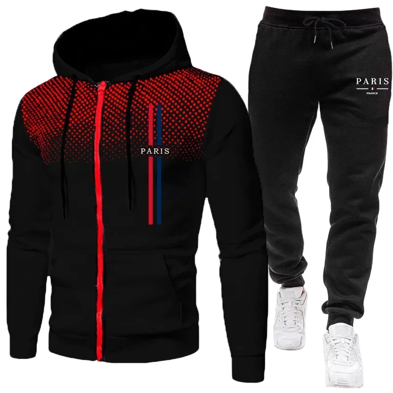 Men sports suit zipper jacket+ - Winter Clothes 评论和价格