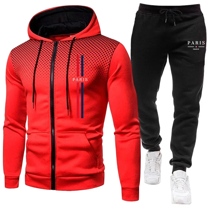 Men sports suit zipper jacket+ - Winter Clothes 评论和价格