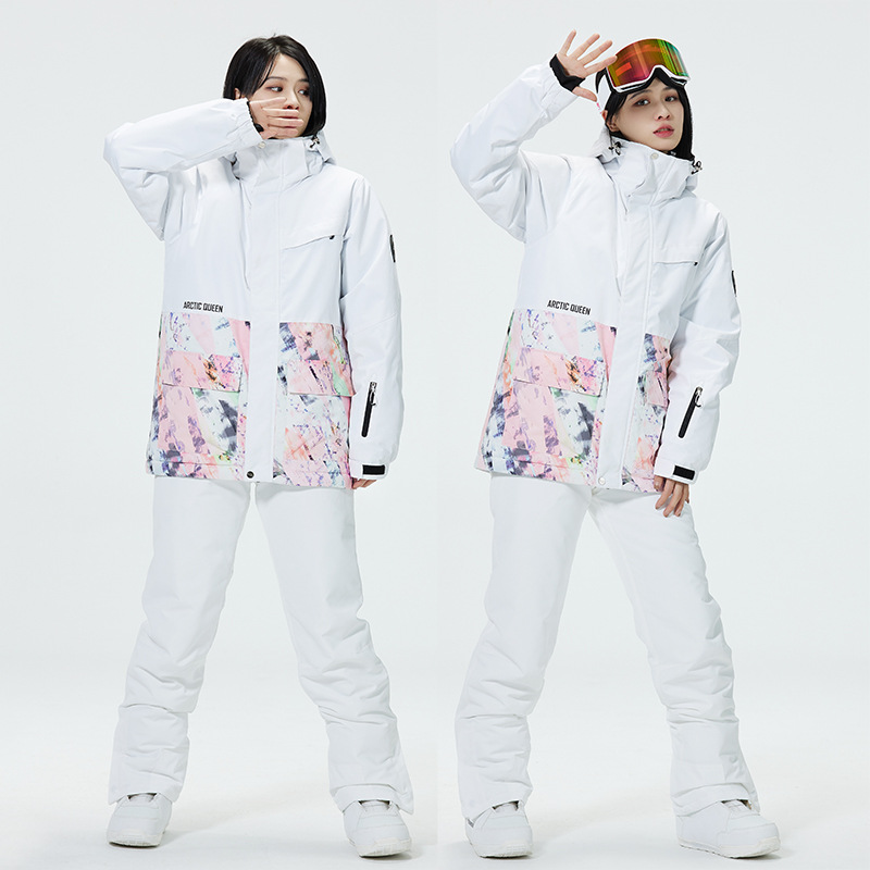 Color Block Ski Suit for Men a - Ski Pants Waterproof 评论和价格