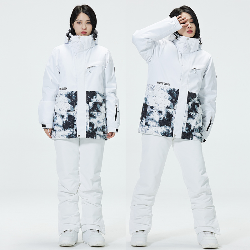 Color Block Ski Suit for Men a - Ski Pants Waterproof 评论和价格