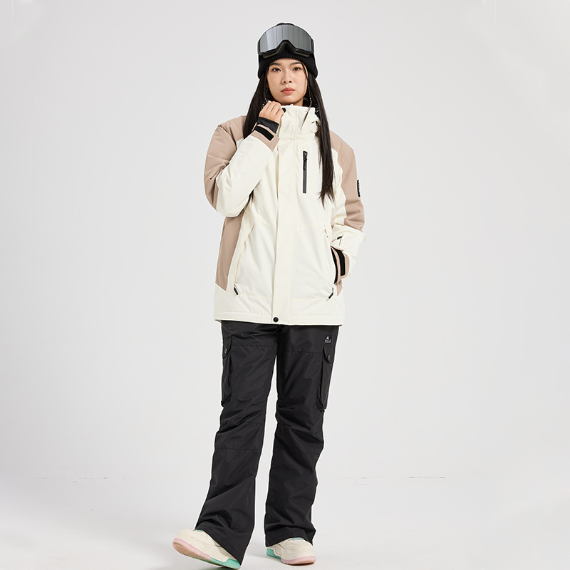 New Women's Ski Suit Set Singl - Ski Pants Waterproof 评论和价格