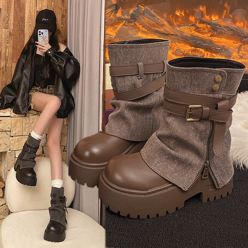 Ankle Boots for Women Cowboy F - Winter Clothing For Woman 评论和价格