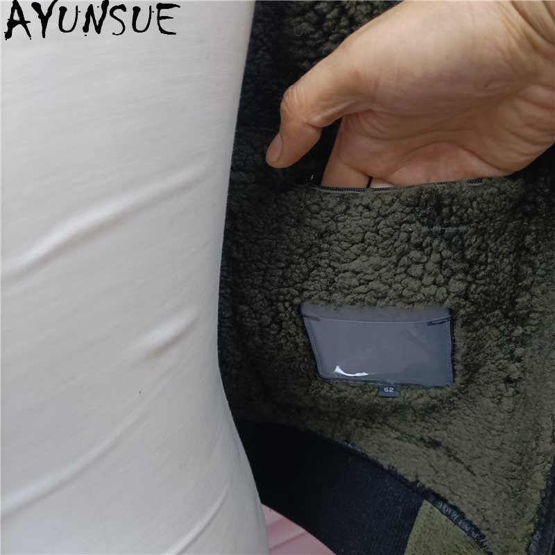 AYUNSUE Warm Natural Fur Coat  - Warm Winter Clothing 评论和价格