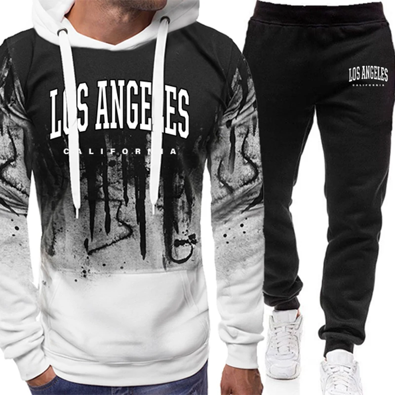 Fashion Men's Tracksuit Print  - Winter Clothing Pants 评论和价格