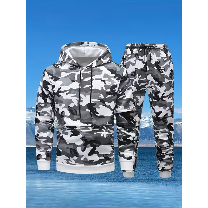 Autumn Camouflage 3D Print Hoo - Winter Clothing For Woman 评论和价格