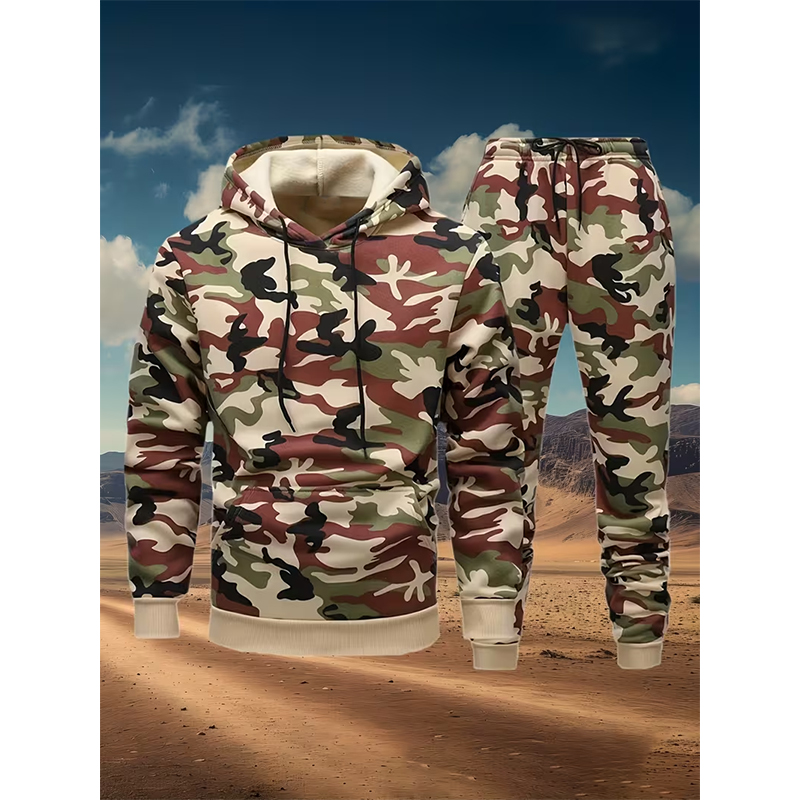 Autumn Camouflage 3D Print Hoo - Winter Clothing For Woman 评论和价格