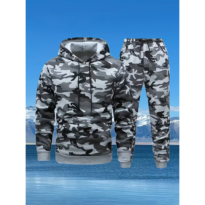 Autumn Camouflage 3D Print Hoo - Winter Clothing For Woman 评论和价格