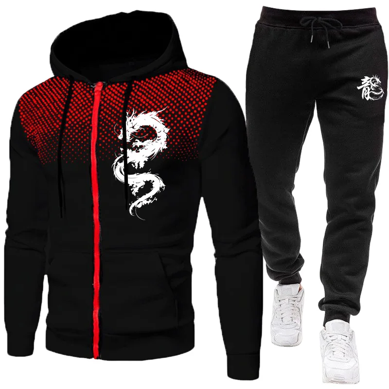 Men's Paris Dragon Pattern Fas - Winter Clothes 评论和价格