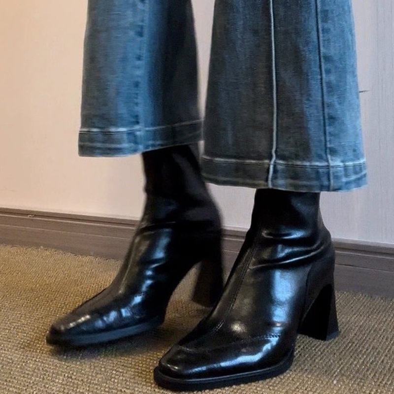High Heels Women’s Ankle Boots - Winter Clothing For Woman 评论和价格
