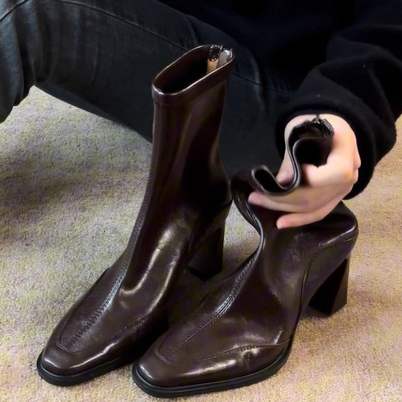 High Heels Women’s Ankle Boots - Winter Clothing For Woman 评论和价格