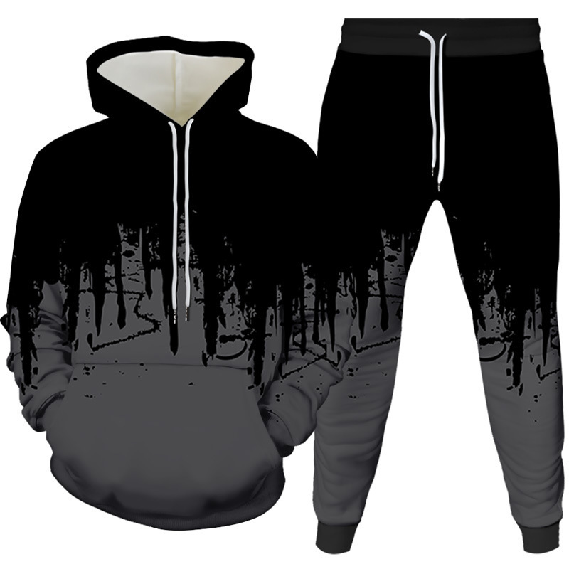 Ink Painting 3D Printed Hoodie - Winter Clothing Pants 评论和价格