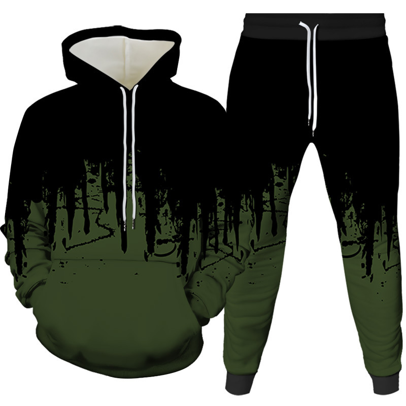 Ink Painting 3D Printed Hoodie - Winter Clothing Pants 评论和价格