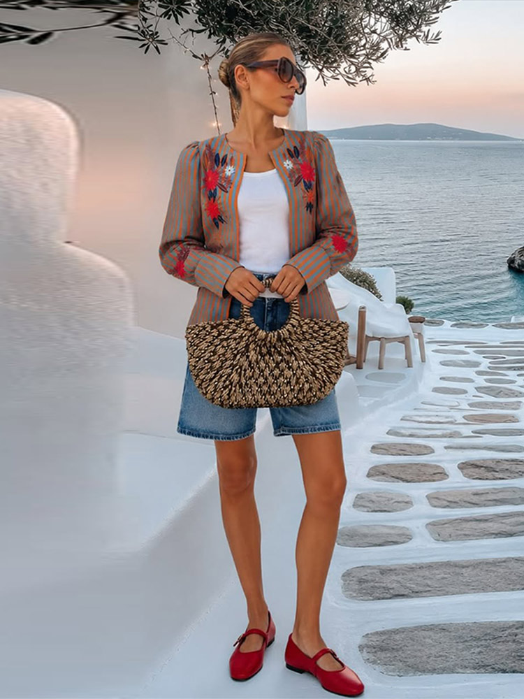 2026 Early Autumn Striped Flow - Winter Clothing For Woman 评论和价格
